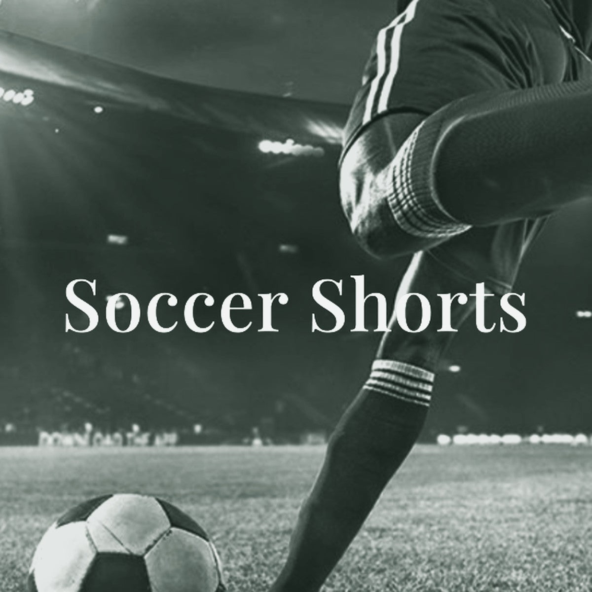Soccer player in blue kit dribbling a ball, ThreaderPros men's custom soccer shorts