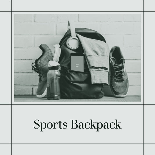 Sports backpack packed with gear and equipment, ThreaderPros custom team sports backpack